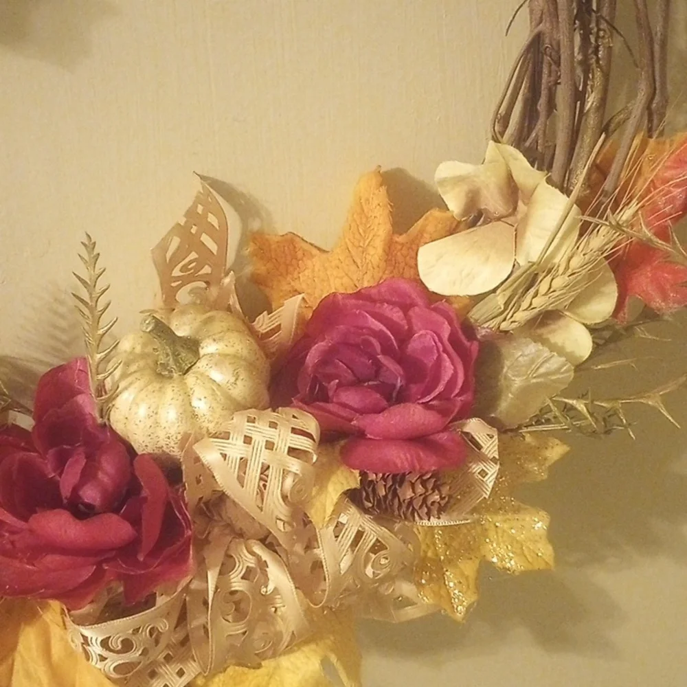 Fall artificial wreath
